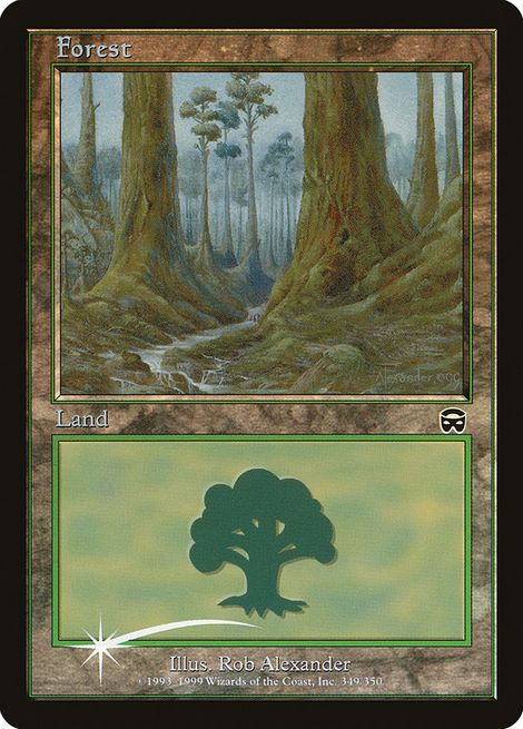 【Foil】《森/Forest》(MMQ版)[アリーナ] 土地