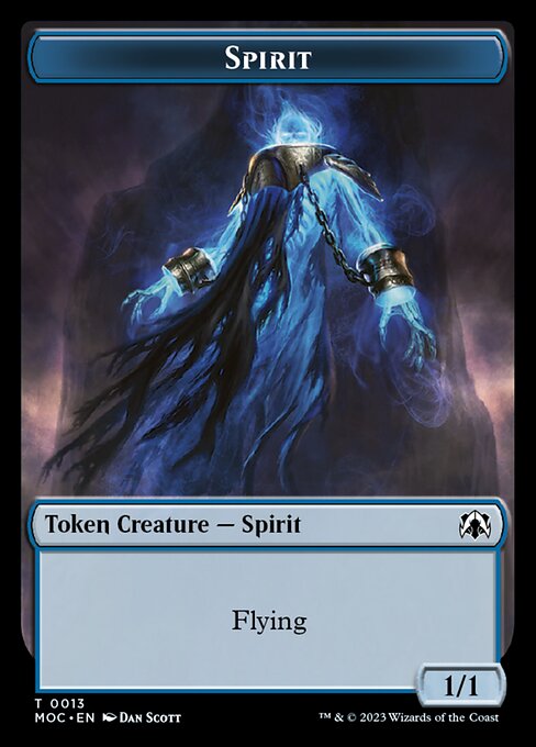 (013/009)《スピリット+スピリットトークン/Spirit +Spirit token》[MOC] 青/白
