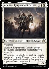 (167)《輝かしい聖戦士、エーデリン/Adeline, Resplendent Cathar》[MOC] 白R