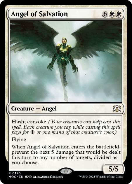 (170)《救済の天使/Angel of Salvation》[MOC] 白R