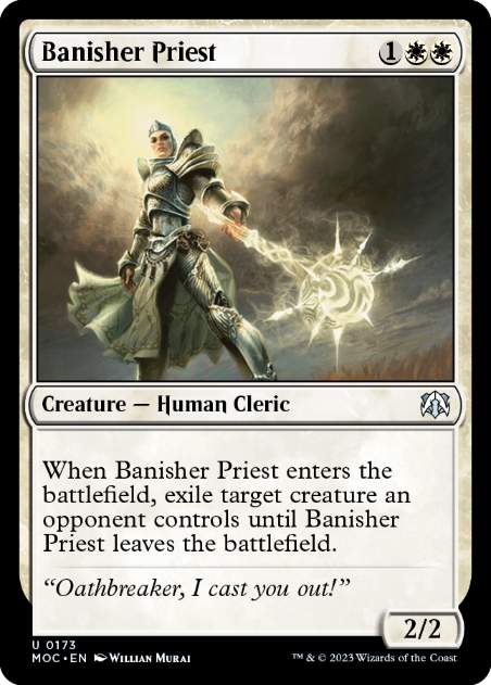 (173)《放逐する僧侶/Banisher Priest》[MOC] 白U