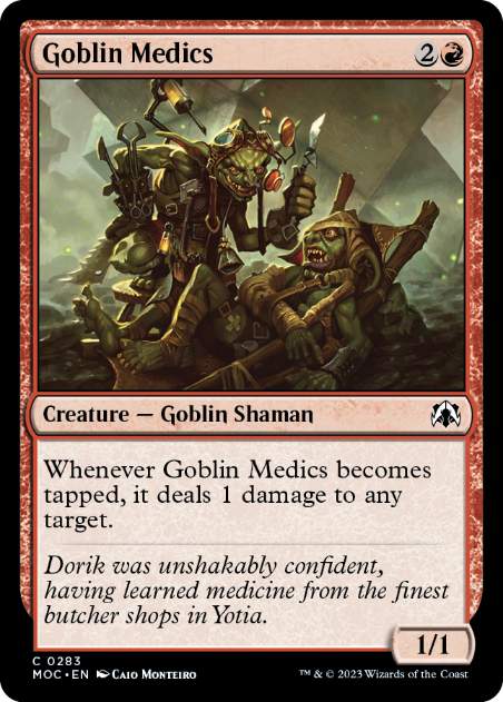 (283)《ゴブリンの衛生兵/Goblin Medics》[MOC] 赤C