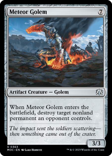 (363)《隕石ゴーレム/Meteor Golem》[MOC] 茶U
