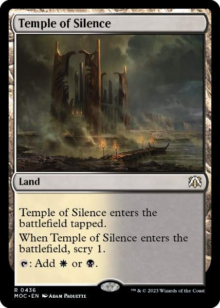 (436)《静寂の神殿/Temple of Silence》[MOC] 土地R