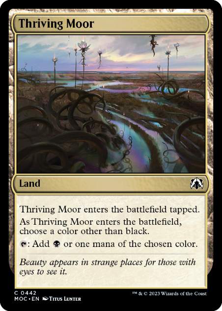 (442)《興隆する湿地帯/Thriving Moor》[MOC] 土地C