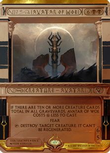 【Foil】《悲哀の化身/Avatar of Woe》[MPS2] 黒R