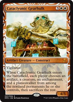 【Foil】《激変の機械巨人/Cataclysmic Gearhulk》※部分光沢[MPS] 白R