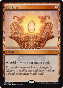 【Foil】《太陽の指輪/Sol Ring》※部分光沢[MPS] 茶R