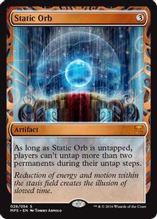 【Foil】《静態の宝珠/Static Orb》※部分光沢[MPS] 茶R