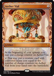 【Foil】《霊気の薬瓶/Aether Vial》※部分光沢[MPS] 茶R