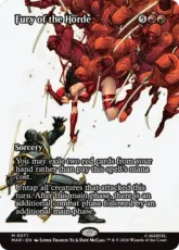 【Foil】(071)■ボーダーレス■《大群の怒り/Fury of the Horde》[MAR] 赤R