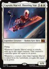 【Foil】(589)《流れ星、キャプテン・マーベル/Captain Marvel, Shooting Star》[MSC] 白R