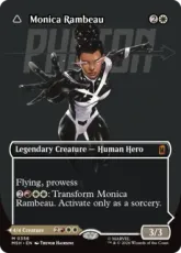 【Foil】(356)■ボーダーレス■《モニカ・ランボー/Monica Rambeau》/《光の化身、フォトン/Photon, Living Light》[MSH-BF] 白R