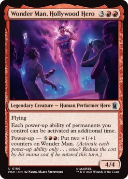 『予約シングル』(160)《ハリウッドのヒーロー、ワンダーマン/Wonder Man, Hollywood Hero》[MSH] 赤U