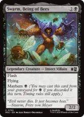 【Foil】(799)《蜂群人間、スウォーム/Swarm, Being of Bees》[MSC] 黒C