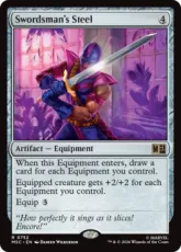 【Foil】(752)《ソーズマンの刃金/Swordsman's Steel》[MSC] 茶R