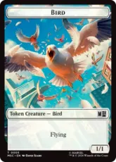 【Foil】(005/013)《鳥+サイトークン/Bird+Rhino Token》[MSC] 白/緑