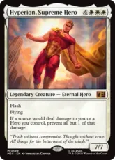 【Foil】(599)《至高のヒーロー、ハイペリオン/Hyperion, Supreme Hero》[MSC] 白R