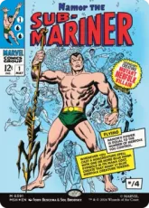 【Foil】(391)■ボーダーレス■《サブマリナー、ネイモア/Namor the Sub-Mariner》[MSH-BF] 青R