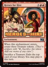 【Foil】(688)《ヒーローズ・フォー・ハイアー/Heroes for Hire》[MSC] 赤U