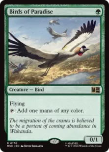 サージ・Foil】(170)《極楽鳥/Birds of Paradise》[MSC] 緑R | 日本