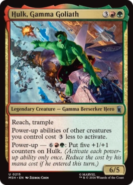 『予約シングル』(215)《ガンマ線の巨人、ハルク/Hulk, Gamma Goliath》[MSH] 金U