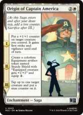 【Foil】(605)《キャプテン・アメリカの原点/Origin of Captain America》[MSC] 白U