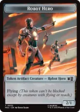 (032/009)《ロボット・英雄+悪人トークン/Robot Hero+Villain Token》[MSC] 茶/黒