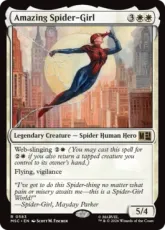 【Foil】(583)《アメイジング・スパイダーガール/Amazing Spider-Girl》[MSC] 白R