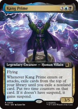 (406)■拡張アート■《絶対的支配者カーン/Kang Prime》[MSC] 金R