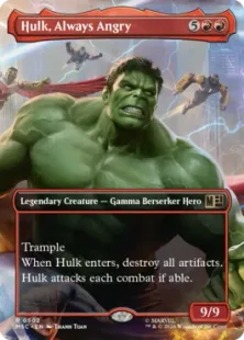 Foil】(502)□ボーダーレス□《いつも怒っている、ハルク/Hulk, Always