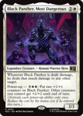 【Foil】(584)《最も危険な男、ブラックパンサー/Black Panther, Most Dangerous》[MSC] 白R