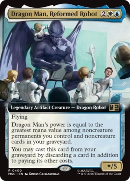 (400)■拡張アート■《改良ロボット、ドラゴンマン/Dragon Man, Reformed Robot》[MSC] 金R