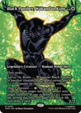 【Foil】(087)■ボーダーレス■《ワカンダの王、ブラック・パンサー/Black Panther, Wakandan King》[MAR] 金R