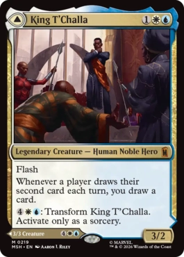 『予約シングル』(219)《ティ・チャラ王/King T'Challa》/《揺るがぬ希望、ブラックパンサー/Black Panther, Hope Enduring》[MSH] 金R