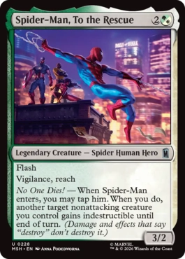 『予約シングル』(228)《助けに参上、スパイダーマン/Spider-Man, To the Rescue》[MSH] 金U