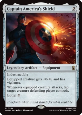 『予約シングル』(244)《キャプテン・アメリカの盾/Captain America's Shield》[MSH] 茶R