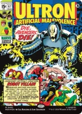 【Foil】(401)■ボーダーレス■《人の作りし悪、ウルトロン/Ultron, Artificial Malevolence》[MSH-BF] 茶R