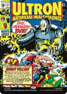【Foil】ボーダーレス《人の作りし悪、ウルトロン/Ultron Foil】(401)□ボーダーレス□《人の作りし悪、ウルトロン/Ultron
