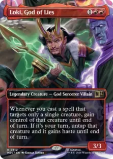 Foil】(512)□ボーダーレス□《欺きの神、ロキ/Loki, God of Lies