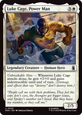 『予約シングル』(020)《パワーマン、ルーク・ケイジ/Luke Cage, Power Man》[MSH] 白U