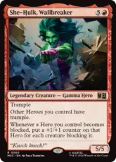(060)《壁を砕く女戦士、シーハルク/She-Hulk, Wallbreaker》[MSC] 赤R