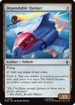 『予約シングル』(246)《頼りになるクインジェット/Dependable Quinjet》[MSH] 茶C