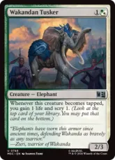 【Foil】(748)《ワカンダの牙獣/Wakandan Tusker》[MSC] 金U