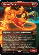 【サージ・Foil】(877)■ボーダーレス■《ヒューマン・トーチ/Human Torch》[MSC] 赤R