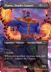 【Foil】(508)■ボーダーレス■《終焉をもたらす者、サノス/Thanos, Death's Consort》[MSC] 黒R