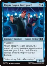 【Foil】(622)《ボディガード、ハッピー・ホーガン/Happy Hogan, Bodyguard》[MSC] 青U
