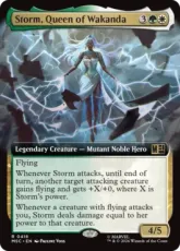 (418)■拡張アート■《ワカンダの女王、ストーム/Storm, Queen of Wakanda》[MSC] 金R