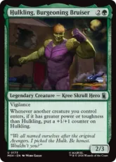 【Foil】(173)《新星の猛者、ハルクリング/Hulkling, Burgeoning Bruiser》[MSH] 緑U