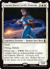 【Foil】(011)《地球の守護者、キャプテン・マーベル/Captain Marvel, Earth's Protector》[MSH] 白R